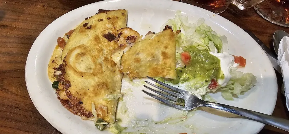 Shrimp Quesadilla with Jalapenos